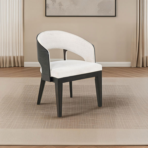 Coaster Leandro Upholstered Dining Arm Chair Cream