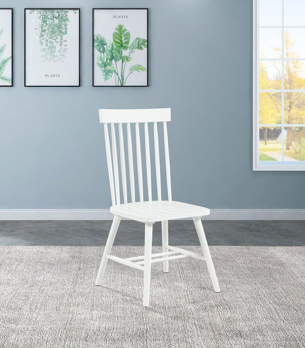 Coaster Andrews Windsor Spindle Back Dining Side Chair White