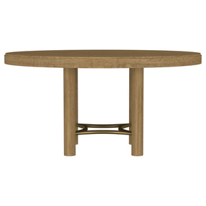 Coaster Arini 5-Piece Round Dining Room Table Set Sand Wash