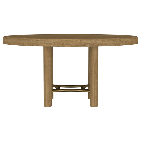 Coaster Arini 5-Piece Round Dining Room Table Set Sand Wash