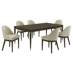 Coaster Reseda 7-Piece Rectangular Dining Set Ash Brown