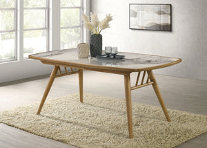 Coaster Croyden 73-Inch Rectangular Dining Table Weathered Natural