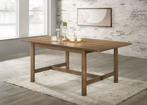 Coaster Crestmore 71-Inch Rectangular Wood Dining Table Walnut