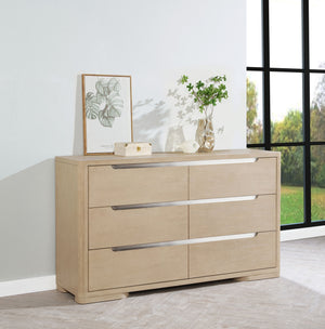 Coaster Ladera 6-Drawer Bedroom Dresser Light Elm
