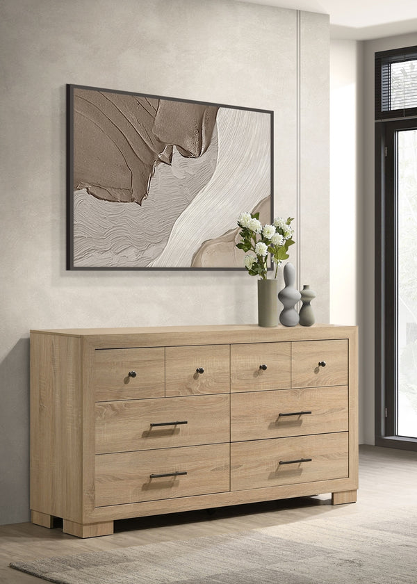 Coaster Arielle 6-Drawer Bedroom Dresser Cabinet Light Oak