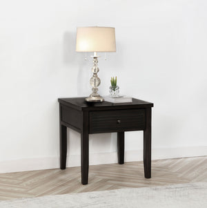 Coaster Concord 1-Drawer Square End Table Distressed Java