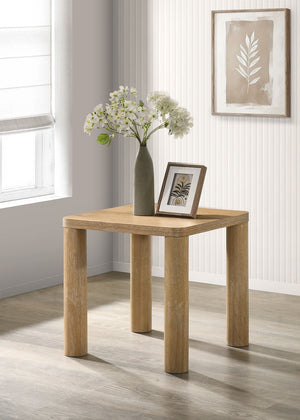 Coaster Castlewood Engineered Wood Accent Side End Table Washed Oak