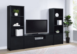 Coaster Winfield 3-Piece Entertainment Center 60-Inch Tv Stand Black