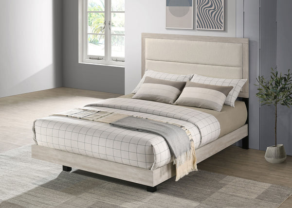 Coaster Trenton 54-Inch Wood Full Panel Bed Rustic Cream