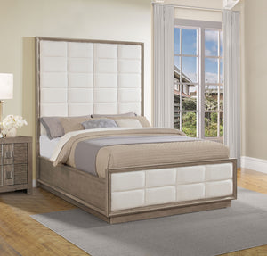 Coaster Durango 80-Inch Queen Panel Bed Taupe Oak