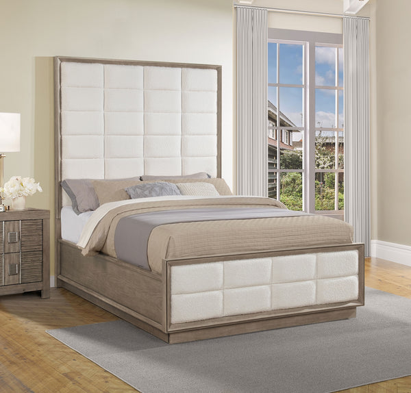 Coaster Durango 80-Inch Queen Panel Bed Taupe Oak