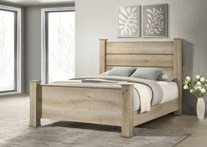 Coaster Oakglen 55-Inch Queen Panel Bed Weathered Oak