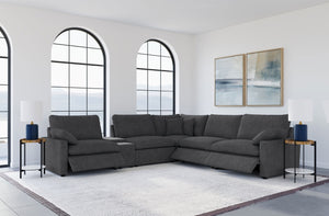 Coaster Collins 6-Piece Modular Power Reclining Sectional Dark Grey
