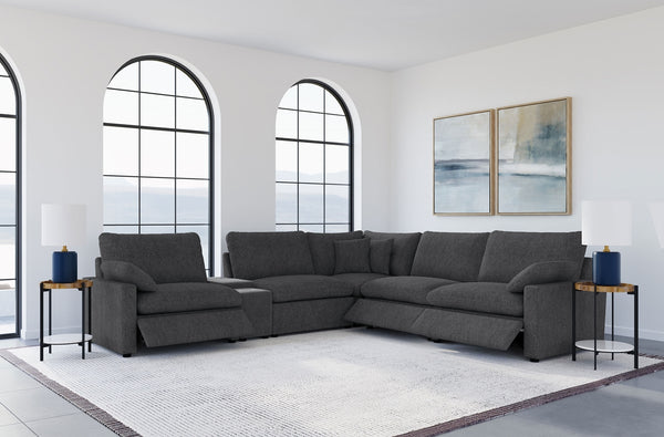 Coaster Collins 6-Piece Modular Power Reclining Sectional Dark Grey