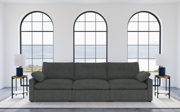 Coaster Collins Modular Power Sofa Dark Grey