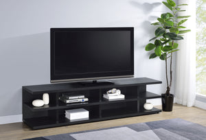 Coaster Cartmill 78-Inch 2-Tier Tv Stand Media Console Black