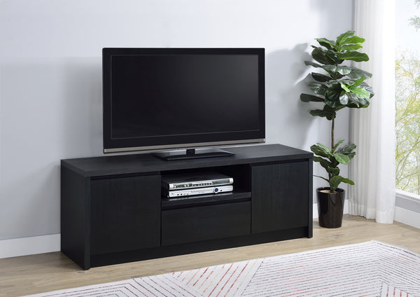 Coaster Winfield 60-Inch 2-Door Tv Stand Media Console Black