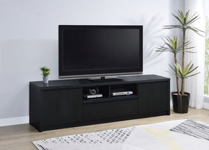 Coaster Winfield 78-Inch 2-Door Tv Stand Media Console Black