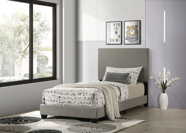 Coaster Dorian Fabric Upholstered Twin Panel Bed Taupe