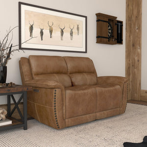 Flexsteel Zero Gravity Beau Fabric Power Reclining Loveseat with Power Headrests in Silt