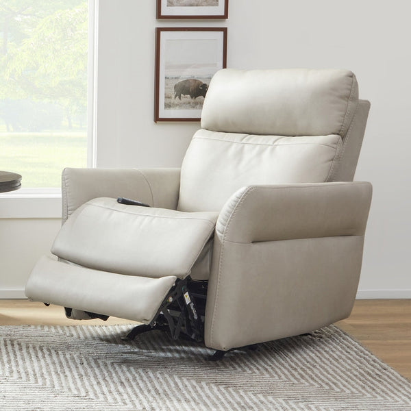 Flexsteel Zero Gravity Artemis Fabric Power Rocking Recliner with Power Headrest, Lumbar, Heat & Massage in Dove