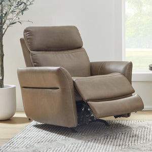 Flexsteel Zero Gravity Artemis Fabric Power Rocking Recliner with Power Headrest, Lumbar, Heat & Massage in Cappuccino