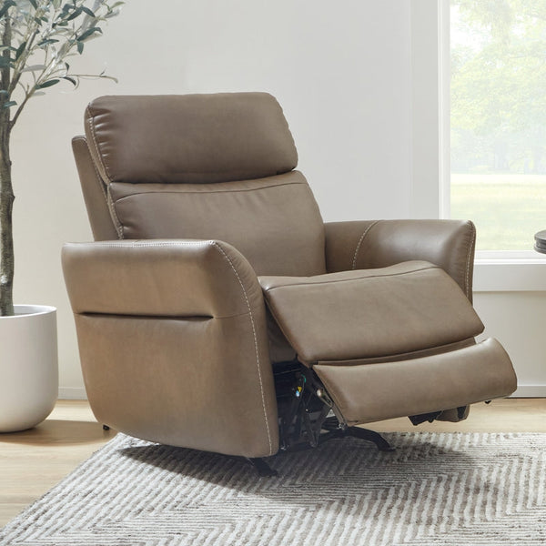 Flexsteel Zero Gravity Artemis Fabric Power Rocking Recliner with Power Headrest, Lumbar, Heat & Massage in Cappuccino