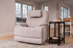 Flexsteel Zero Gravity Zecliner Model 2 Fabric Power Sleep Recliner with Power Headrest & Lumbar in Dove