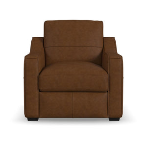 Flexsteel Hudson Leather Chair in Autumn