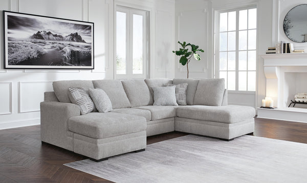 Gabyleigh 2-Piece Sectional with Chaise Nickel