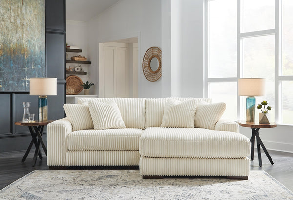 Lindyn 2-Piece Sectional with Chaise Ivory