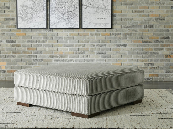 Lindyn Oversized Accent Ottoman Fog