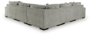 Lindyn 5-Piece Sectional with Chaise Fog
