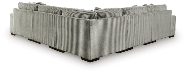 Lindyn 5-Piece Sectional with Chaise Fog