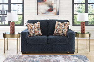Aviemore Fabric Stationary Loveseat Ink