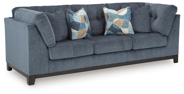 Maxon Place Fabric Stationary Sofa Navy