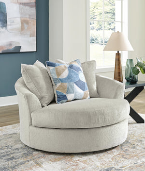 Maxon Place Oversized Swivel Accent Chair Stone