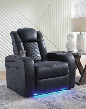 Fyne-Dyme P2 Dual-Power Adjustable Headrest Recliner Sapphire