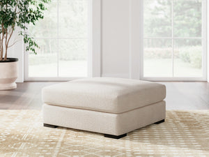 Donelson Creek Oversized Accent Ottoman Vanilla