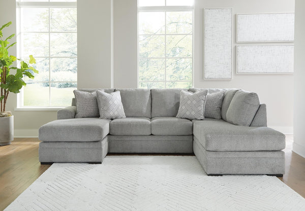 Casselbury 2-Piece Stationary Sectional with Chaise Cement