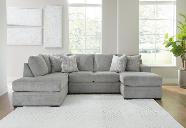 Casselbury 2-Piece Stationary Sectional with Chaise Cement