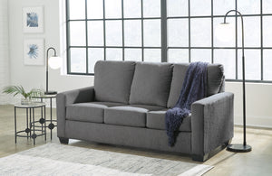 Rannis Fabric Full Stationary Sofa Sleeper Pewter