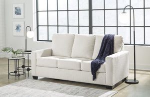 Rannis Fabric Full Stationary Sofa Stationary Sleeper Snow