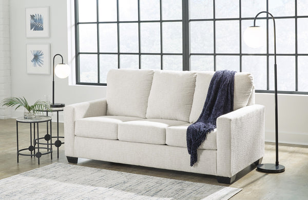 Rannis Fabric Full Stationary Sofa Stationary Sleeper Snow