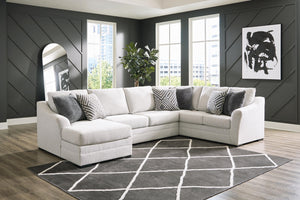 Koralynn 3-Piece Stationary Sectional with Chaise Stone