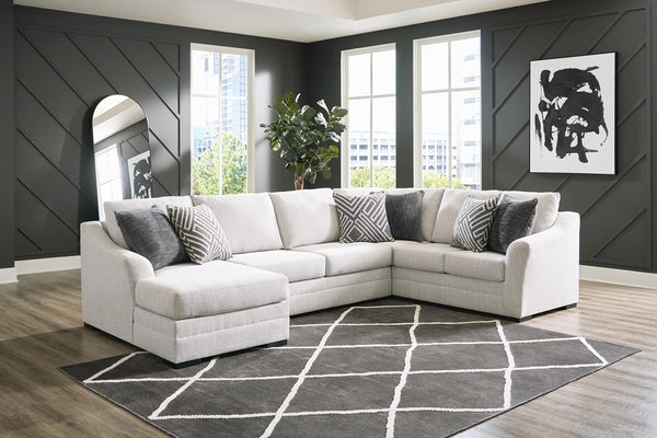Koralynn 3-Piece Stationary Sectional with Chaise Stone