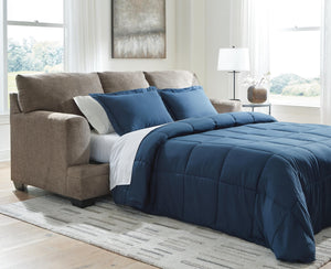 Stonemeade Queen Fabric Stationary Sofa Sleeper Nutmeg