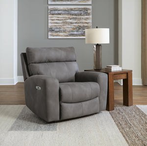 Next-Gen Zero Gravity P2 Durapella Dual-Power Adjustable Headrest Recliner Slate