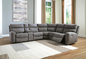 Next-Gen Durapella 6-Piece Power Reclining Zero Gravity Sectional Slate