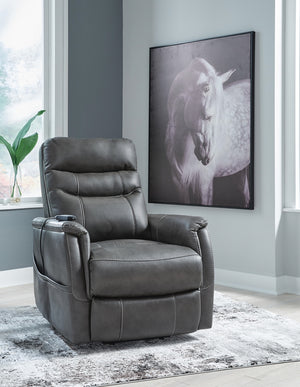 Strawbill Power Lift Heat & Massage Recliner Shadow